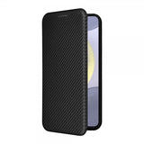 Samsung Galaxy S25 Fodral Kolfibertextur Svart
