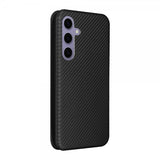 Samsung Galaxy S25 Fodral Kolfibertextur Svart