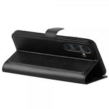Samsung Galaxy S25 Fodral Litchi Svart