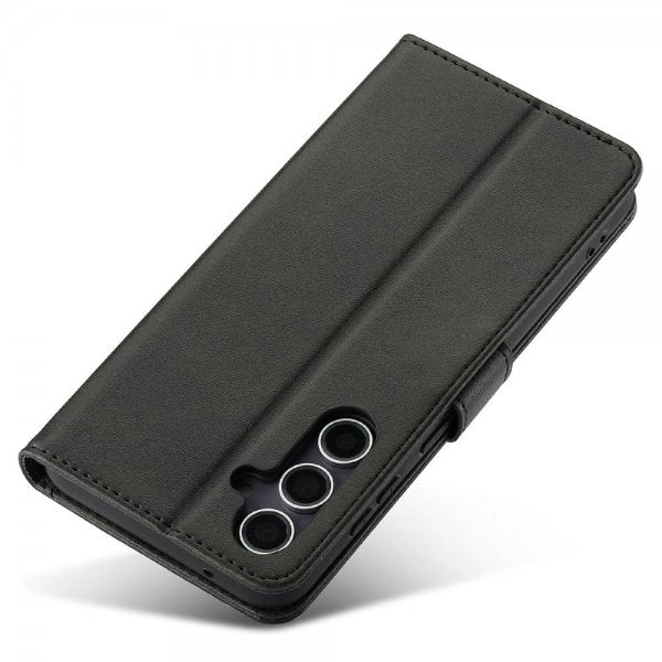 Lc.Imeeke Samsung Galaxy S25 Fodral med Kortfack Stativfunktion Svart