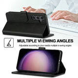 Lc.Imeeke Samsung Galaxy S25 Fodral med Kortfack Stativfunktion Svart