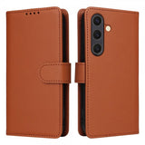 Betopnice Samsung Galaxy S25 Fodral med Löstagbart Skal 005 Brun