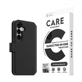 CARE by PanzerGlass Samsung Galaxy S25 Fodral Tango Two-in-One Wallet MagSafe Svart