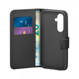 Puro Samsung Galaxy S25 Fodral Wallet Stand Svart