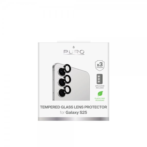 Puro Samsung Galaxy S25 Kameraskydd Tempered Glass