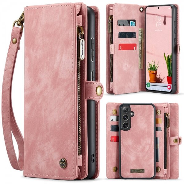 CaseMe Samsung Galaxy S25 Plus Fodral 008 Series Löstagbart Skal Rosa