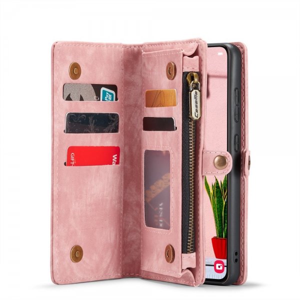CaseMe Samsung Galaxy S25 Plus Fodral 008 Series Löstagbart Skal Rosa