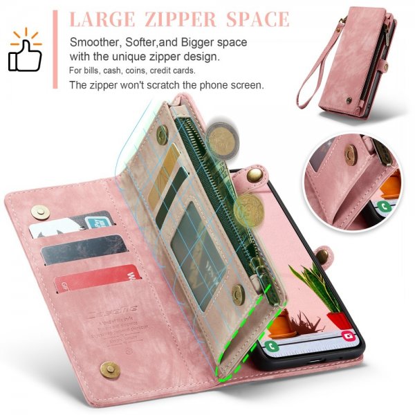 CaseMe Samsung Galaxy S25 Plus Fodral 008 Series Löstagbart Skal Rosa