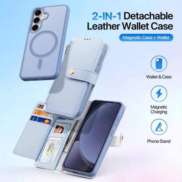 Dux Ducis Samsung Galaxy S25 Plus Fodral 2-i-1 Lawa Series MagSafe Blå