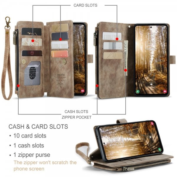 CaseMe Samsung Galaxy S24 Plus/S25 Plus Fodral C30 Series Brun