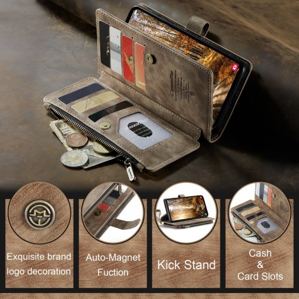 CaseMe Samsung Galaxy S24 Plus/S25 Plus Fodral C30 Series Brun