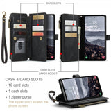 CaseMe Samsung Galaxy S24 Plus/S25 Plus Fodral C30 Series Svart
