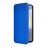 Samsung Galaxy S25 Plus Fodral Kolfibertextur Blå