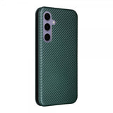 Samsung Galaxy S25 Plus Fodral Kolfibertextur Grön