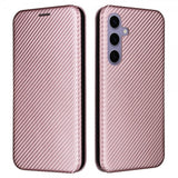Samsung Galaxy S25 Plus Fodral Kolfibertextur Roseguld