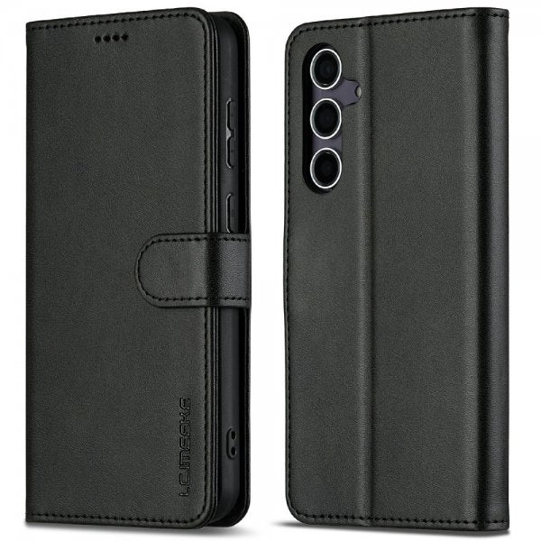 Lc.Imeeke Samsung Galaxy S25 Plus Fodral med Kortfack Stativfunktion Svart