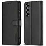 Lc.Imeeke Samsung Galaxy S25 Plus Fodral med Kortfack Stativfunktion Svart