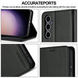 Lc.Imeeke Samsung Galaxy S25 Plus Fodral med Kortfack Stativfunktion Svart