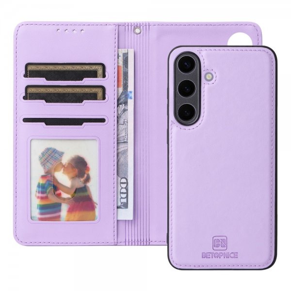 Betopnice Samsung Galaxy S25 Plus Fodral med Löstagbart Skal 005 Lila