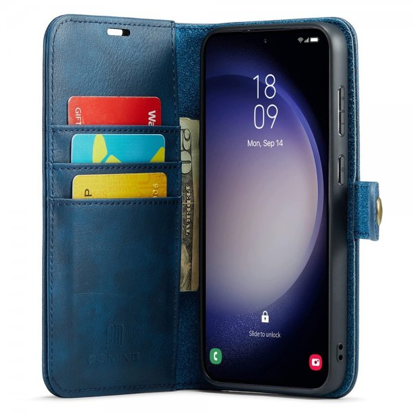 Dg.Ming Samsung Galaxy S25 Plus Fodral med Löstagbart Skal Blå