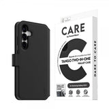 CARE by PanzerGlass Samsung Galaxy S25 Plus Fodral Tango Two-in-One Wallet MagSafe Svart