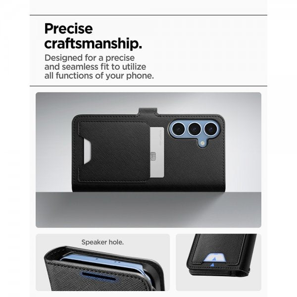 Spigen Samsung Galaxy S25 Plus Fodral Wallet S Svart