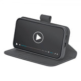 Puro Samsung Galaxy S25 Plus Fodral Wallet Stand Svart