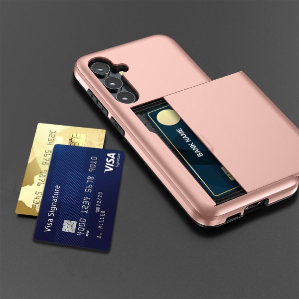 Samsung Galaxy S25 Plus Skal Card Slide Blå