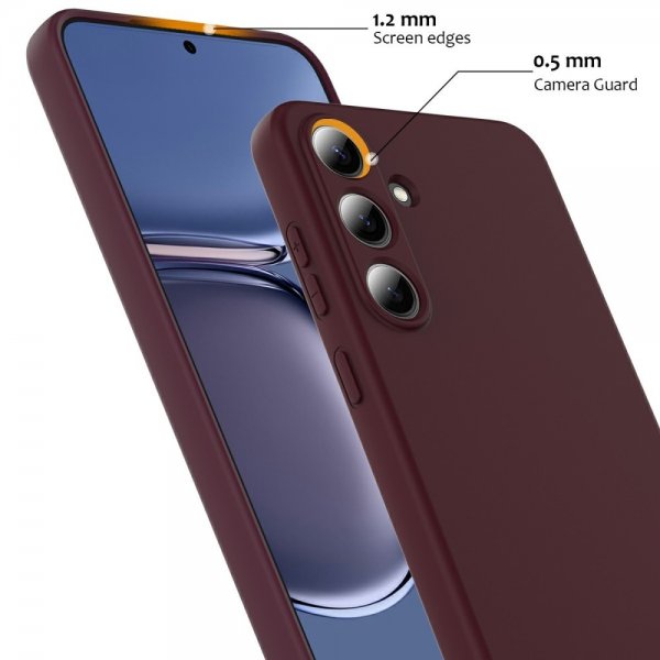 Samsung Galaxy S25 Plus Skal med Strap Silikon MagSafe Vinröd