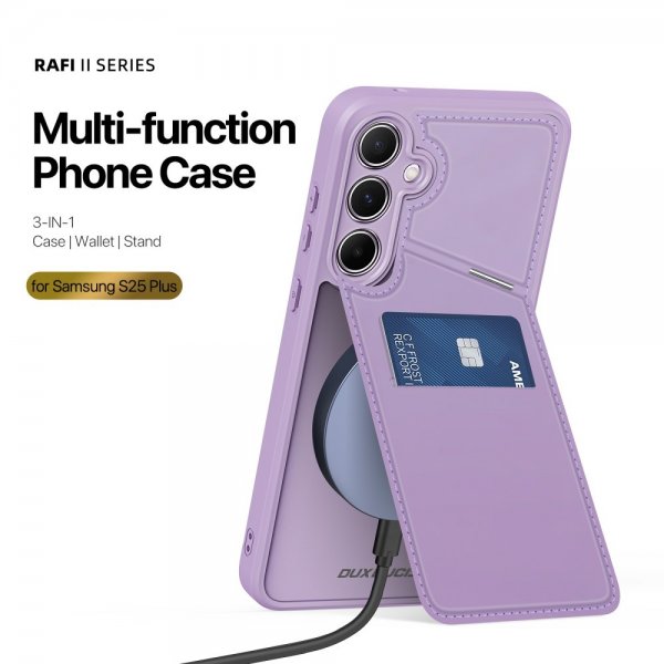 Dux Ducis Samsung Galaxy S25 Plus Skal Rafi II Series MagSafe Lila
