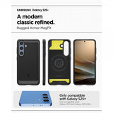 Spigen Samsung Galaxy S25 Plus Skal Rugged Armor MagFit Matte Black