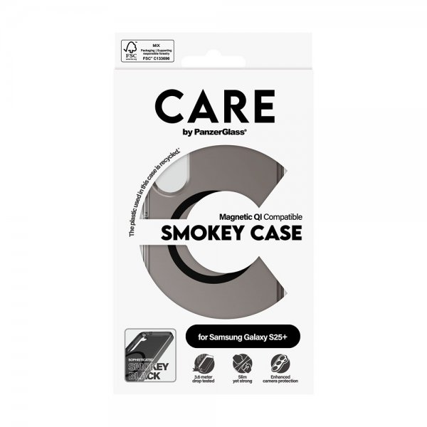 CARE by PanzerGlass Samsung Galaxy S25 Plus Skal Smokey MagSafe Svart