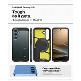 Spigen Samsung Galaxy S25 Plus Skal Tough Armor MagFit Abyss Green