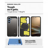 Spigen Samsung Galaxy S25 Plus Skal Tough Armor MagFit Gunmetal