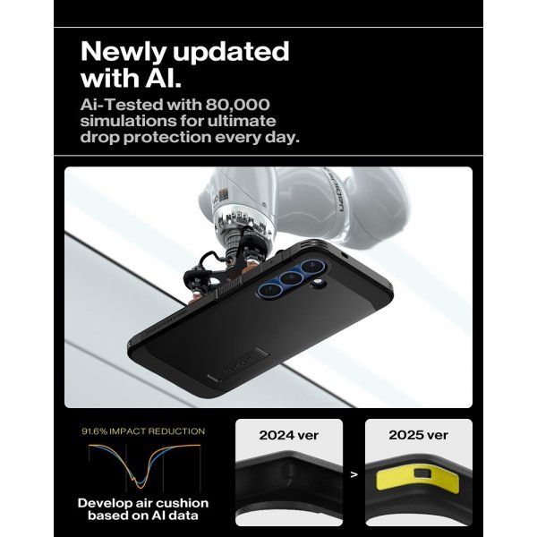 Spigen Samsung Galaxy S25 Plus Skal Tough Armor MagFit Svart