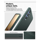 Spigen Samsung Galaxy S25 Skal Liquid Air Abyss Green