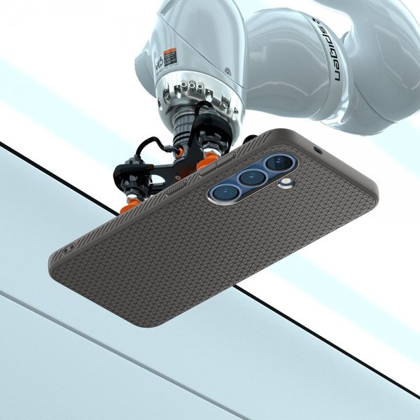 Spigen Samsung Galaxy S25 Skal Liquid Air Marble Gray