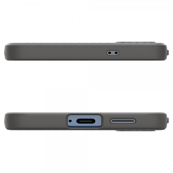 Spigen Samsung Galaxy S25 Skal Liquid Air Marble Gray
