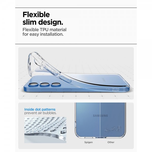 Spigen Samsung Galaxy S25 Skal Liquid Crystal Crystal Clear