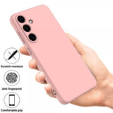 Samsung Galaxy S25 Skal med Strap Silikon Rosa