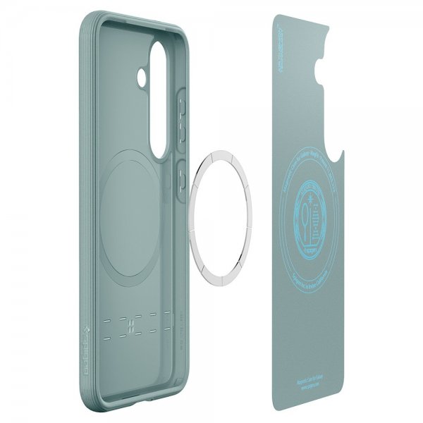 Spigen Samsung Galaxy S25 Skal Parallax MagFit Sage Green