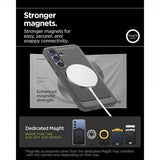 Spigen Samsung Galaxy S25 Skal Rugged Armor MagFit Marble Gray