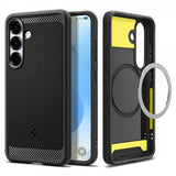 Spigen Samsung Galaxy S25 Skal Rugged Armor MagFit Matte Black