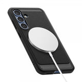 Spigen Samsung Galaxy S25 Skal Rugged Armor MagFit Matte Black
