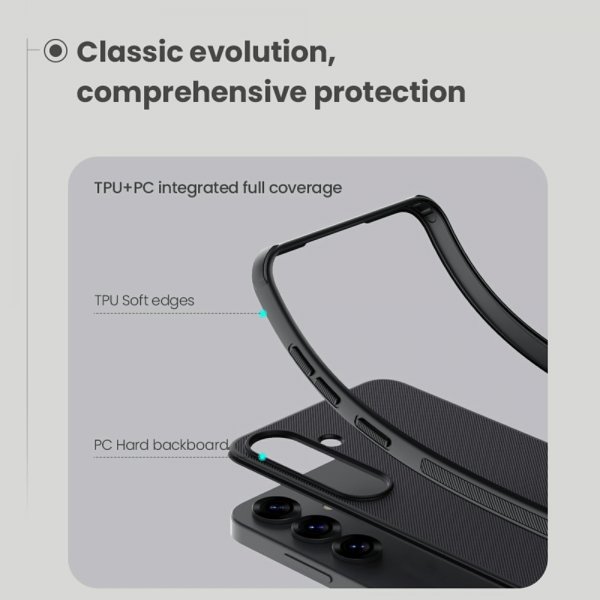 Nillkin Samsung Galaxy S25 Skal Super Frosted Shield Pro Svart