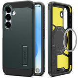 Spigen Samsung Galaxy S25 Skal Tough Armor MagFit Abyss Green