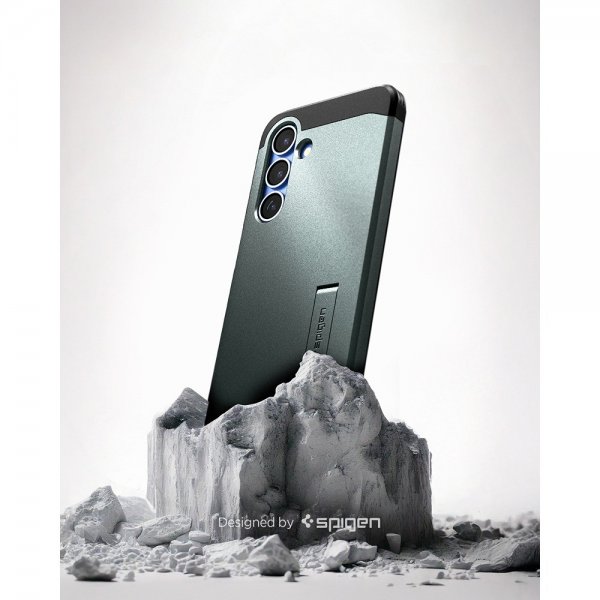Spigen Samsung Galaxy S25 Skal Tough Armor MagFit Abyss Green