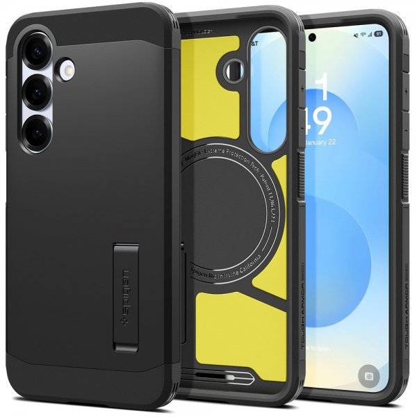 Spigen Samsung Galaxy S25 Skal Tough Armor MagFit Svart