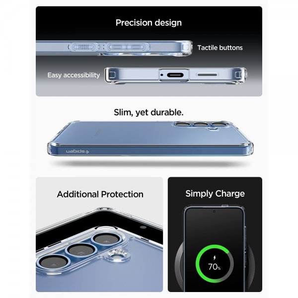 Spigen Samsung Galaxy S25 Skal Ultra Hybrid Crystal Clear