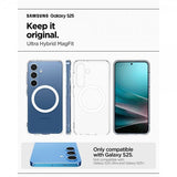 Spigen Samsung Galaxy S25 Skal Ultra Hybrid MagFit Clear White